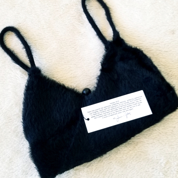 For Love and Lemons Black Fiona Crop Top NWT - Picture 10 of 13